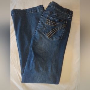 7 For All Mankind Dojo Mid Rise Flare Jeans